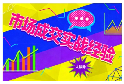 市场成交实战经验，从认知觉醒到实操落地，快速掌握市场开拓与成交核心能力-九九网创