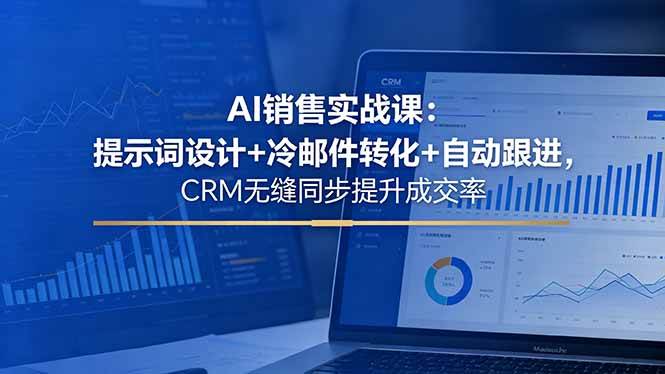 （18526期）AI销售实战课：提示词设计+冷邮件转化+自动跟进，CRM无缝同步提升成交率-九九网创