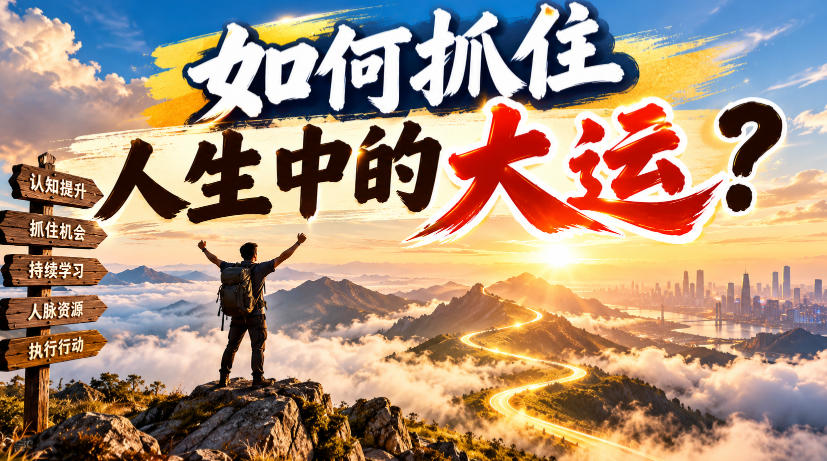 某公众号付费文章：如何抓住人生中的大运？-九九网创