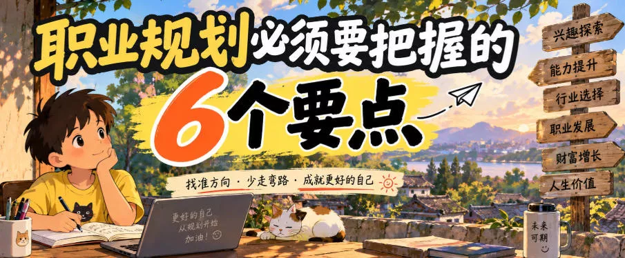 付费文章：职业规划必须要把握的6个要点-九九网创