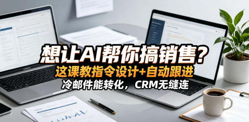 想让AI帮你搞销售？这课教指令设计+自动跟进，冷邮件能转化，CRM无缝连！【原创双语字幕】-九九网创