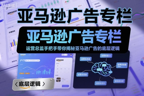 亚马逊广告专栏:运营总监手把手带你揭秘亚马逊广告的底层逻辑-九九网创