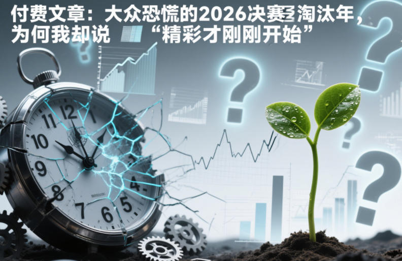 付费文章：大众恐慌的2026决赛淘汰年，为何我却说“精彩才刚刚开始”？-九九网创