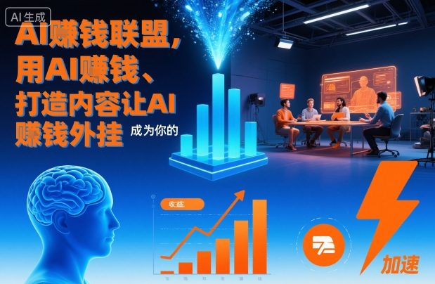 AI賺钱联盟,用AI賺钱、打造内容让AI成为你的賺钱外挂-九九网创