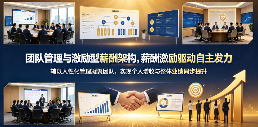 团队管理与激励型薪酬架构，薪酬激励驱动自主发力，辅以人性化管理凝聚团队，实现个人增收与整体业绩同步提升-九九网创