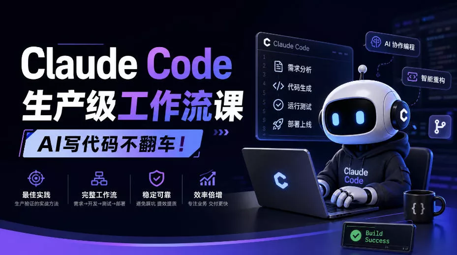 Claude Code生产级工作流课，AI写代码不翻车！【原创双语字幕】-九九网创