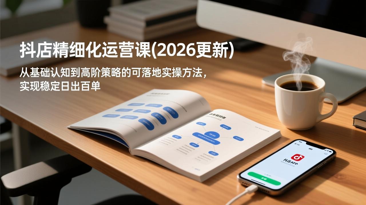 抖店精细化运营课(2026更新-九九网创