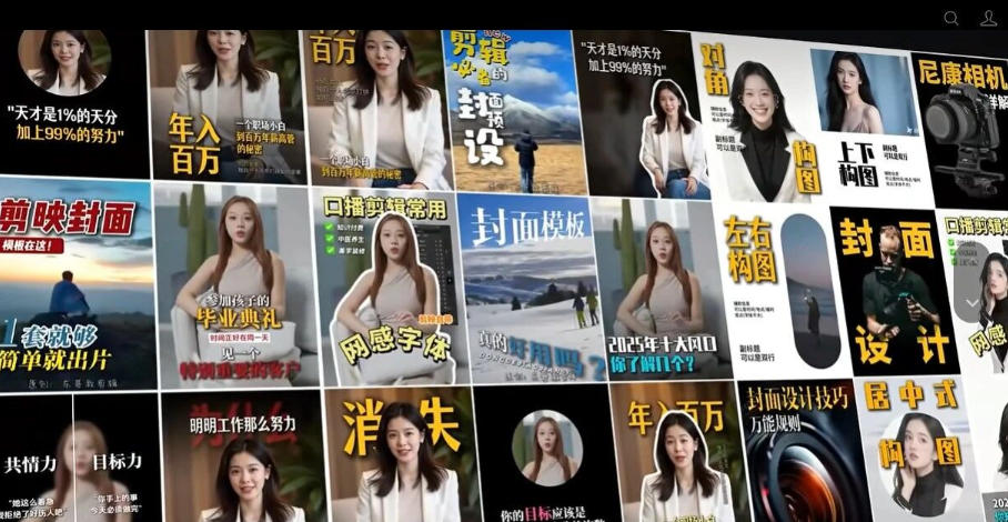 【剪映模板】100款剪映高级感万能行业短视频封面字幕排版预设视频花字剪辑模版-九九网创