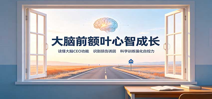 大脑前额叶心智成长：读懂大脑CEO功能，识别损伤诱因，科学训练强化自控力-九九网创