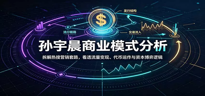 孙宇晨商业模式分析：拆解热搜营销套路，看透流量变现、代币运作与资本博弈逻辑-九九网创