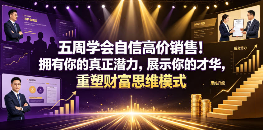 五周学会自信高价销售！拥有你的真正潜力，展示你的才华，重塑财富思维模式【原创双语字幕】-九九网创