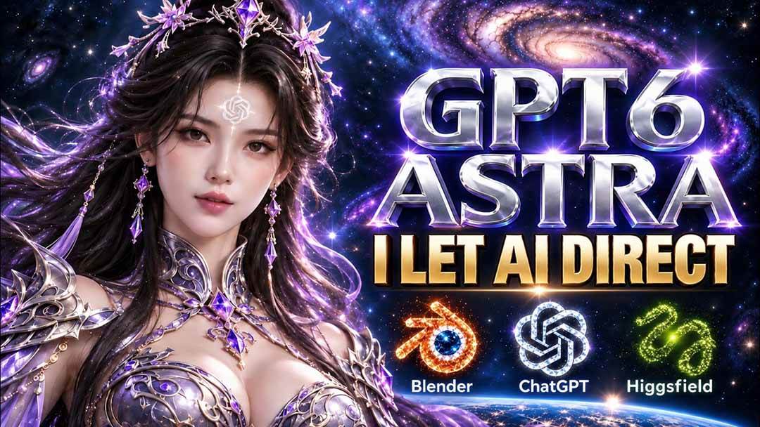 (20763期)【无水印】让GPT-6 Astra当导演!Higgsfield和Blender实战打造30秒玄幻精准运镜短片!-九九网创