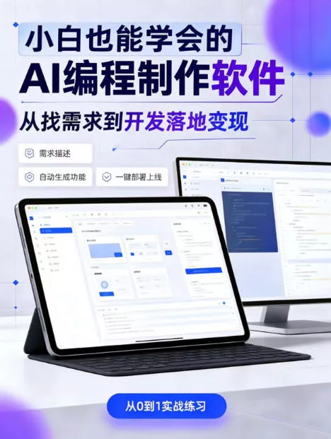 手把手教会你ai编程制作软件到变现全路径，零基础小白轻松上手，从找需求到开发落地变现【揭秘】-九九网创