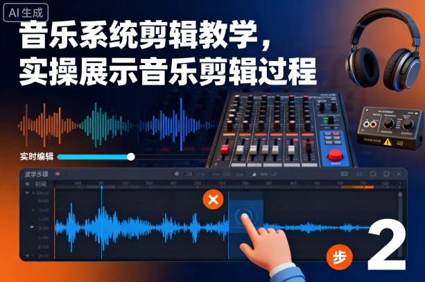 音乐系统剪辑教学，实操展示音乐剪辑过程-九九网创