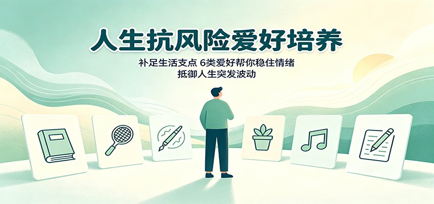 人生抗风险爱好培养：补足生活支点，6类爱好帮你稳住情绪，抵御人生突发波动-九九网创