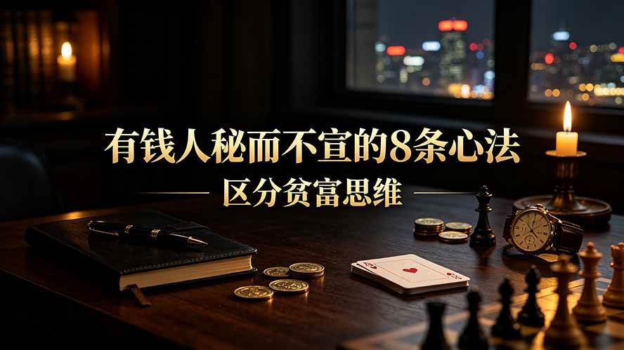 (19413期)付费文章:有钱人秘而不宣的8条心法|区分贫富思维-九九网创