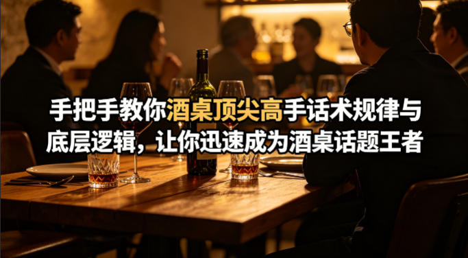 付费文章：手把手教你酒桌顶尖高手话术规律与底层逻辑，让你迅速成为酒桌话题王者(二十年全网独家经验分享)-九九网创