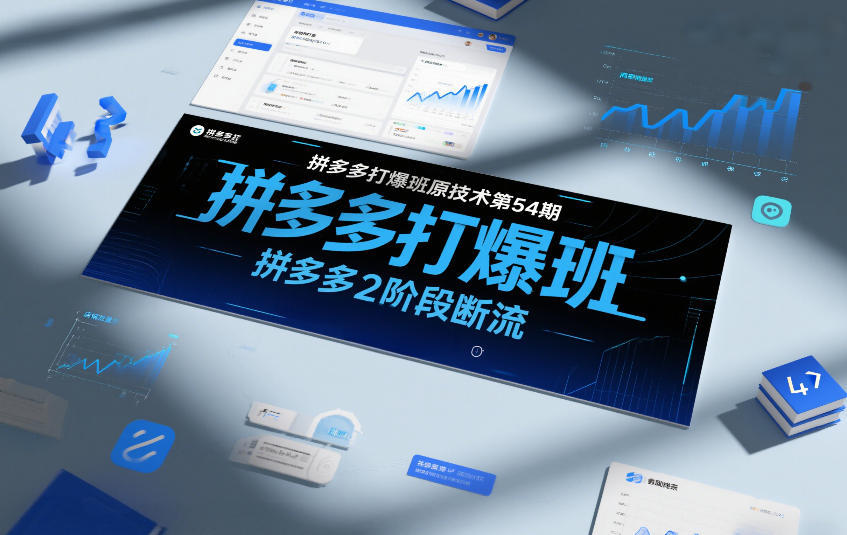 拼多多打爆班原创技术第54期，拼多多2阶段断流-九九网创