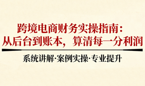 2025跨境电商财务实操指南 2025跨境电商财务实操指南