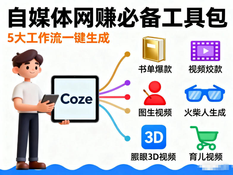 Coze工作流合集，内容一共100份左右，内容丰富，可以提供工作效率-九九网创