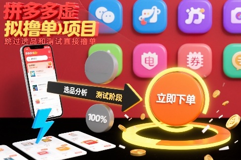 拼多多虚拟撸单项目，跳过选品和测试直接撸单-九九网创