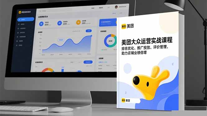 美团大众运营实战课程，排名优化、推广投放、评价管理，助力店铺业绩倍增-九九网创