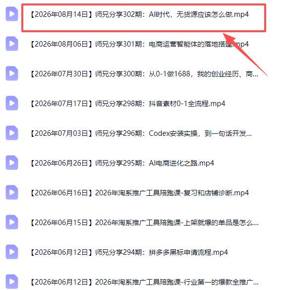 （20012期）电商圈多年实战干货-更新2026：多位资深师兄实战干货/覆盖全域平台，中小卖家可复制的盈利指南-九九网创